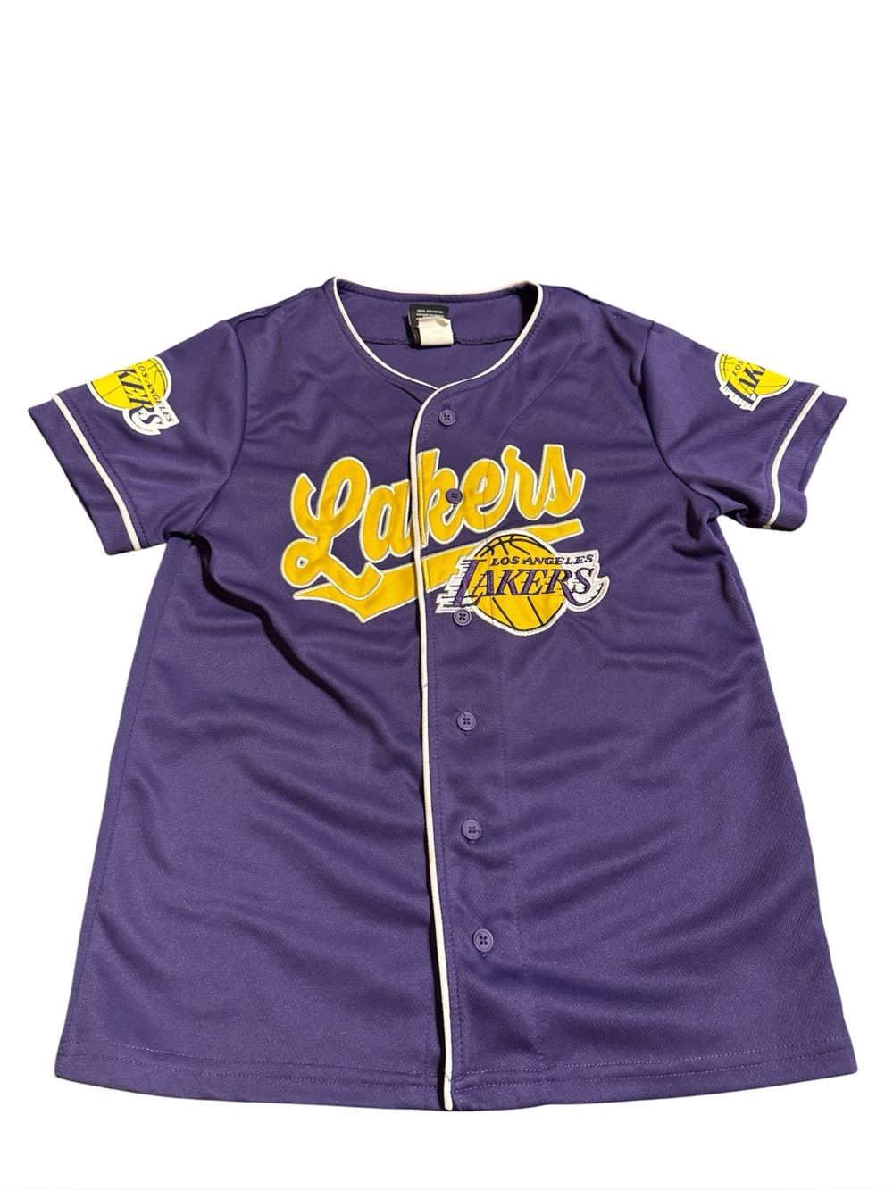 NBA Los Angeles Lakers baseball style jersey youth size 10/12